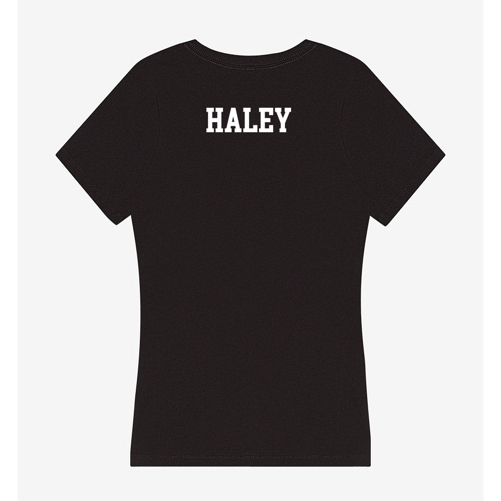 Utah State - NCAA Football : Tyler Haley - Women's V-Neck T-Shirt-1