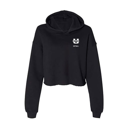 Utah State - NCAA Softball : Carly Limosnero - Women's Crop Fleece Hoodie-0