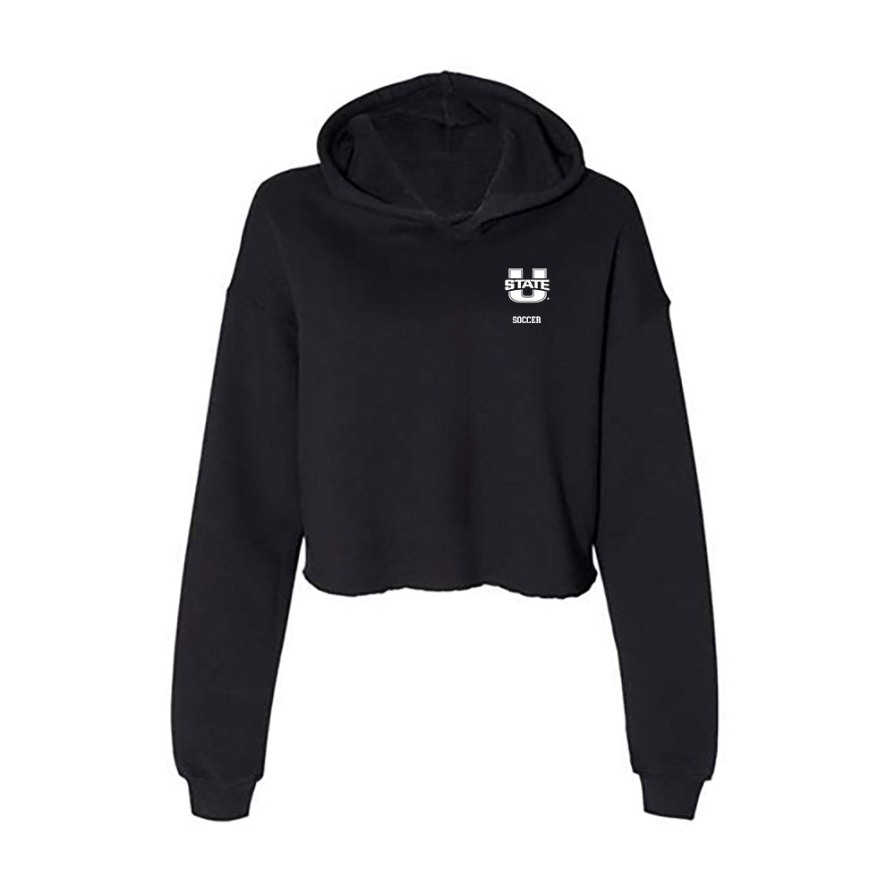 Utah State - NCAA Women's Soccer : Allee Grashoff - Women's Crop Fleece Hoodie-0
