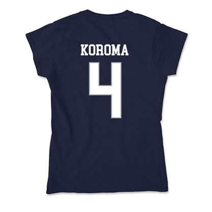 UConn - NCAA Men's Basketball : Dwayne Koroma - Soft Style Women’s T-Shirt-1