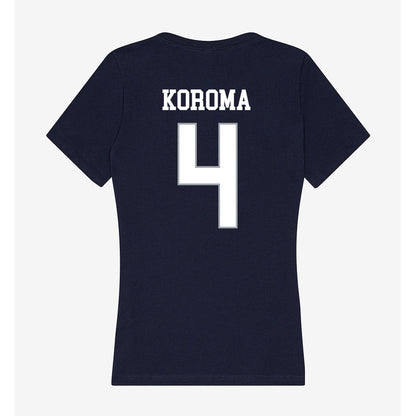 UConn - NCAA Men's Basketball : Dwayne Koroma - Women's V-Neck T-Shirt-1