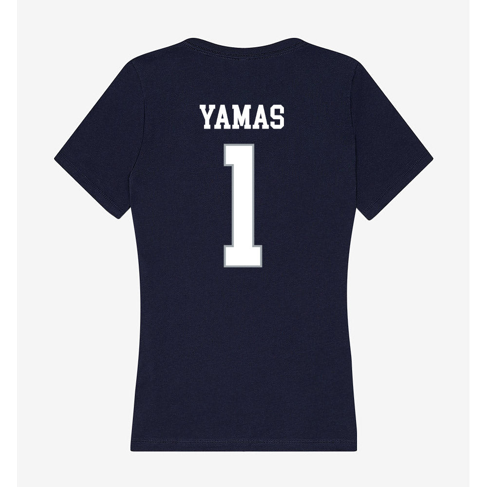 UConn - NCAA Women's Soccer : Ava Yamas - Women's V-Neck T-Shirt-1