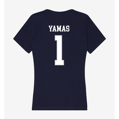 UConn - NCAA Women's Soccer : Ava Yamas - Women's V-Neck T-Shirt-1