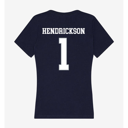 UConn - NCAA Men's Ice Hockey : Kam Hendrickson - Women's V-Neck T-Shirt-1