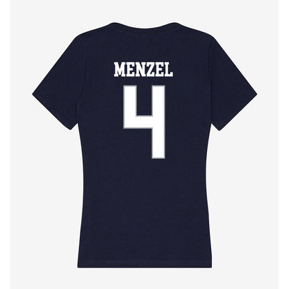 UConn - NCAA Baseball : Evan Menzel - Women's V-Neck T-Shirt-1