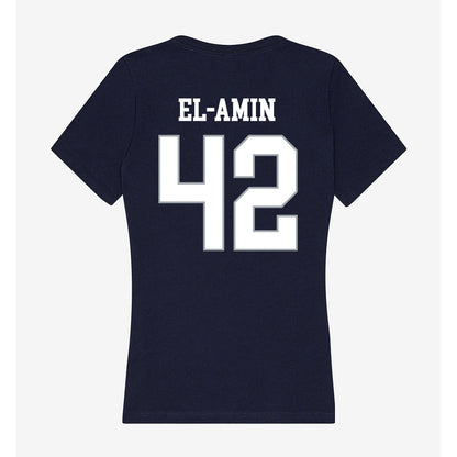 UConn - Men's Basketball Legends : Khalid El-Amin - Women's V-Neck T-Shirt-1