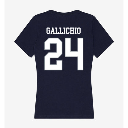 UConn - NCAA Men's Lacrosse : Eric Gallichio - Women's V-Neck T-Shirt-1