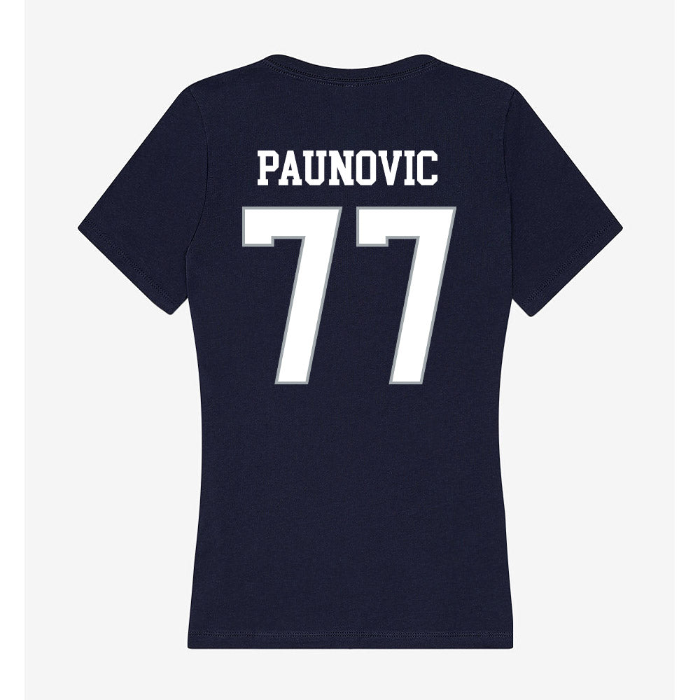 UConn - NCAA Men's Basketball : Uros Paunovic - Women's V-Neck T-Shirt-1