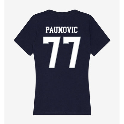 UConn - NCAA Men's Basketball : Uros Paunovic - Women's V-Neck T-Shirt-1
