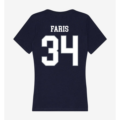 UConn - Women's Basketball Legends : Kelly Faris - Women's V-Neck T-Shirt-1