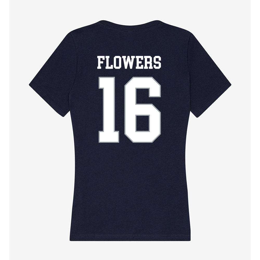 UConn - NCAA Football : Kamren Flowers - Women's V-Neck T-Shirt-1