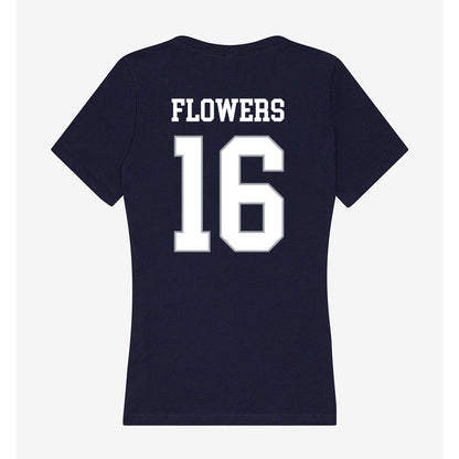 UConn - NCAA Football : Kamren Flowers - Women's V-Neck T-Shirt-1