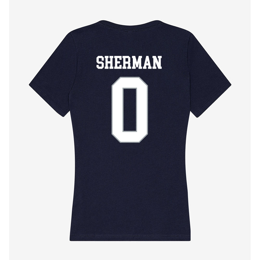 UConn - NCAA Football : Kvon Sherman - Women's V-Neck T-Shirt-1