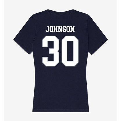 UConn - NCAA Football : Charles Johnson - Women's V-Neck T-Shirt-1