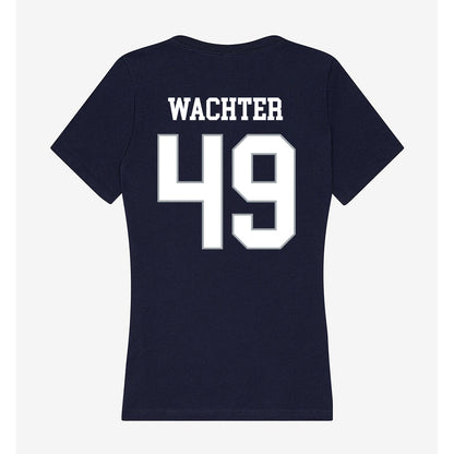 UConn - NCAA Baseball : Nater Wachter - Women's V-Neck T-Shirt-1