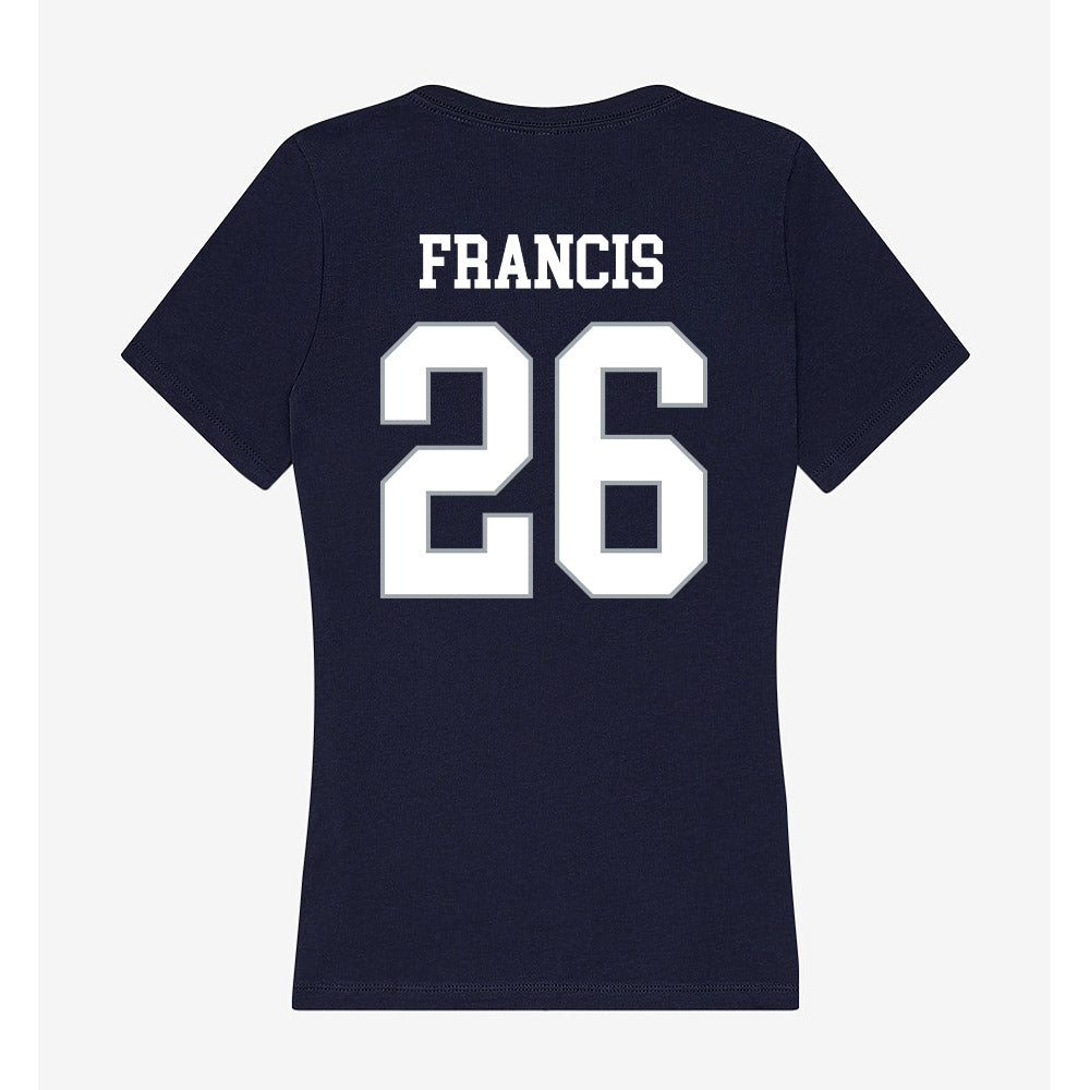 UConn - NCAA Men's Soccer : Sebastian Francis - Women's V-Neck T-Shirt-1
