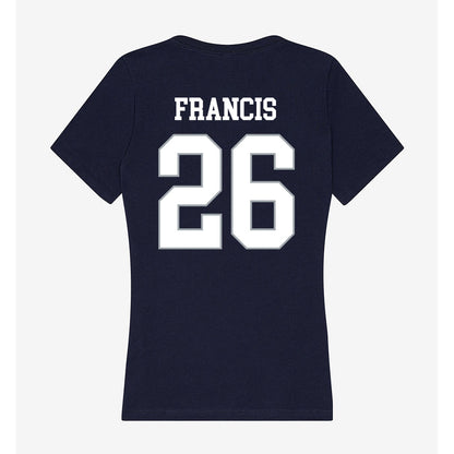 UConn - NCAA Men's Soccer : Sebastian Francis - Women's V-Neck T-Shirt-1