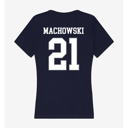 UConn - NCAA Men's Basketball : Nils Machowski - Classic Shersey Women's V-Neck T-Shirt-1