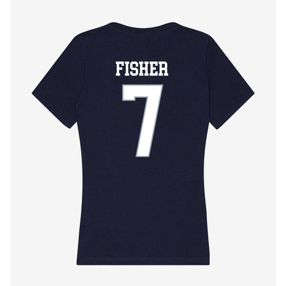 UConn - NCAA Women's Basketball : Kelis Fisher - Women's V-Neck T-Shirt-1