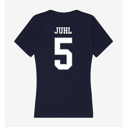 UConn - NCAA Softball : Alexis Juhl - Women's V-Neck T-Shirt-1