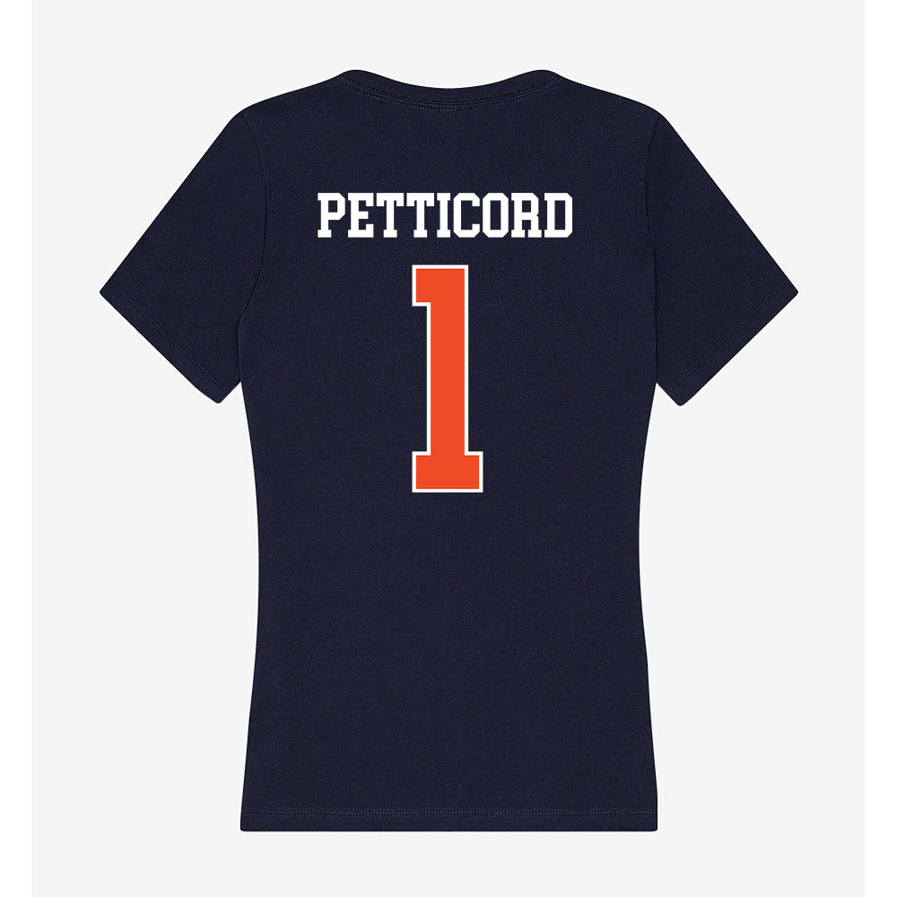 Auburn - NCAA Women's Basketball : Mya Petticord - Classic Shersey Women's V-Neck T-Shirt-1