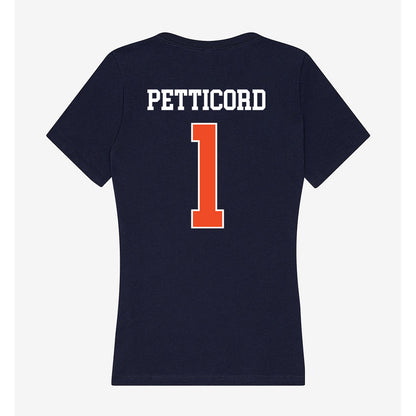 Auburn - NCAA Women's Basketball : Mya Petticord - Classic Shersey Women's V-Neck T-Shirt-1
