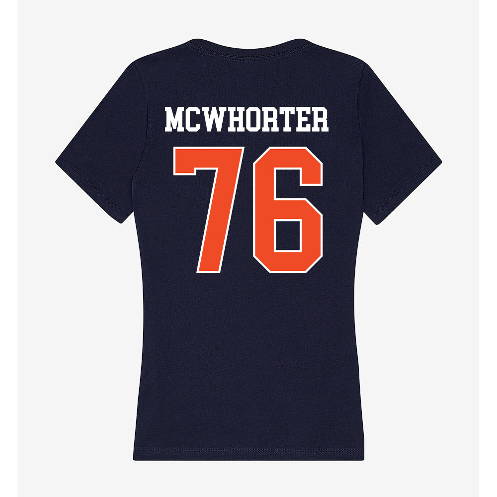 Auburn - NCAA Football : Bear McWhorter - Classic Shersey Women's V-Neck T-Shirt-1