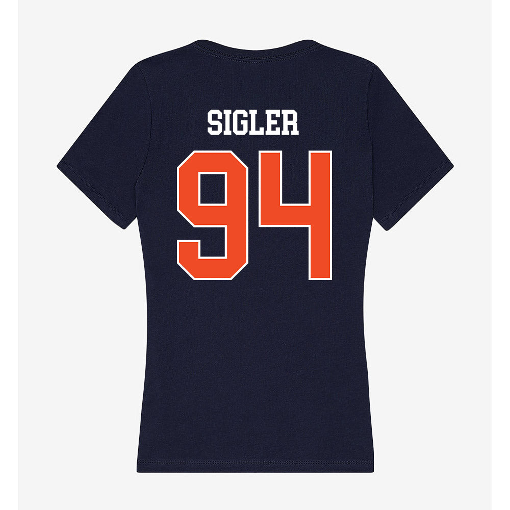 Auburn - NCAA Football : Cody Sigler - Classic Shersey Women's V-Neck T-Shirt-1