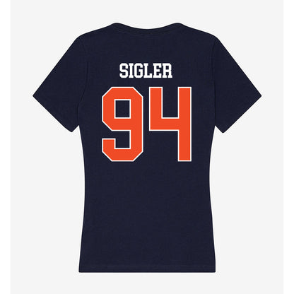 Auburn - NCAA Football : Cody Sigler - Classic Shersey Women's V-Neck T-Shirt-1