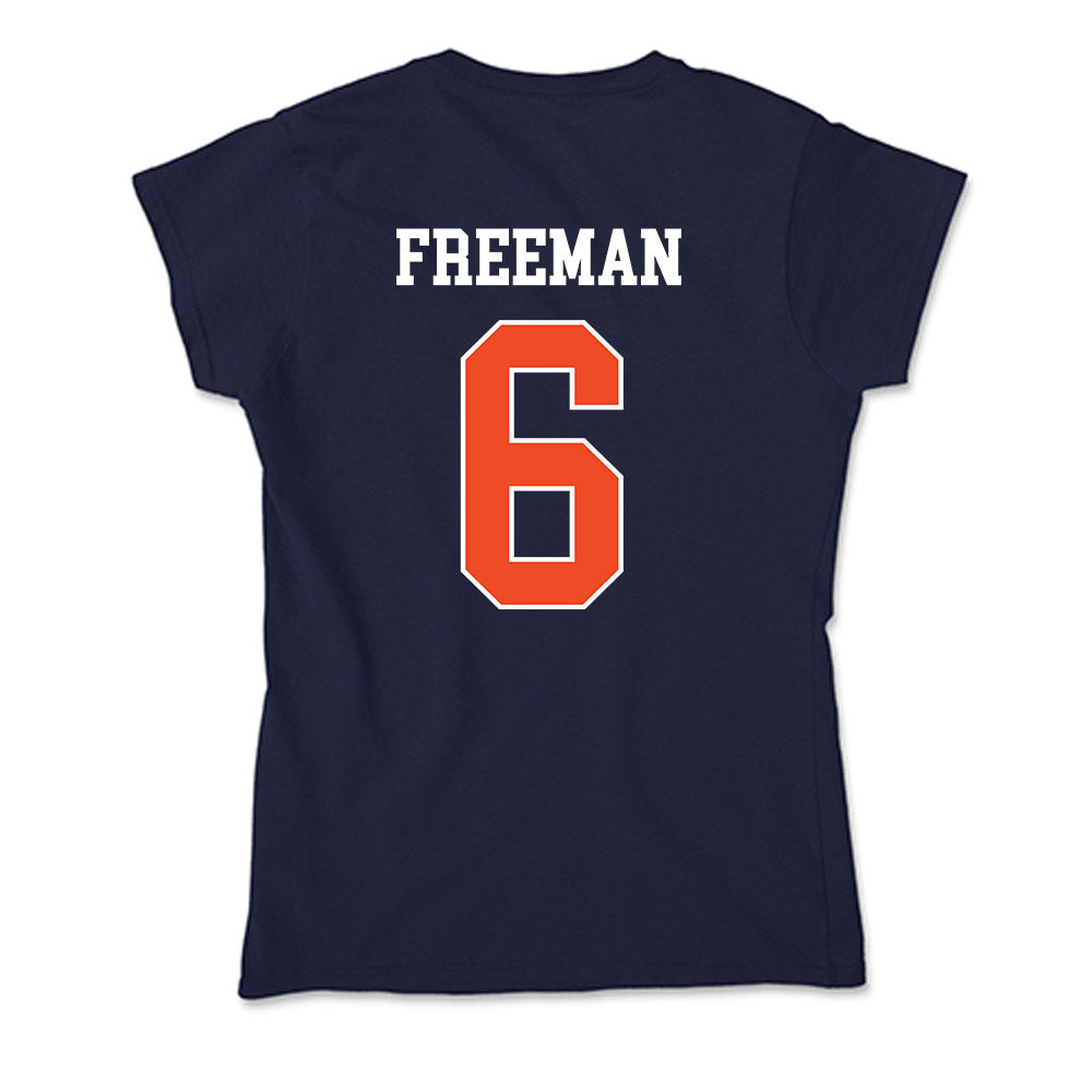 Auburn - NCAA Men's Basketball : Elyjah Freeman - Classic Shersey Soft Style Women’s T-Shirt-1