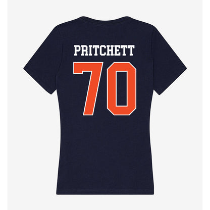 Auburn - NCAA Football : Parker Pritchett - Classic Shersey Women's V-Neck T-Shirt-1