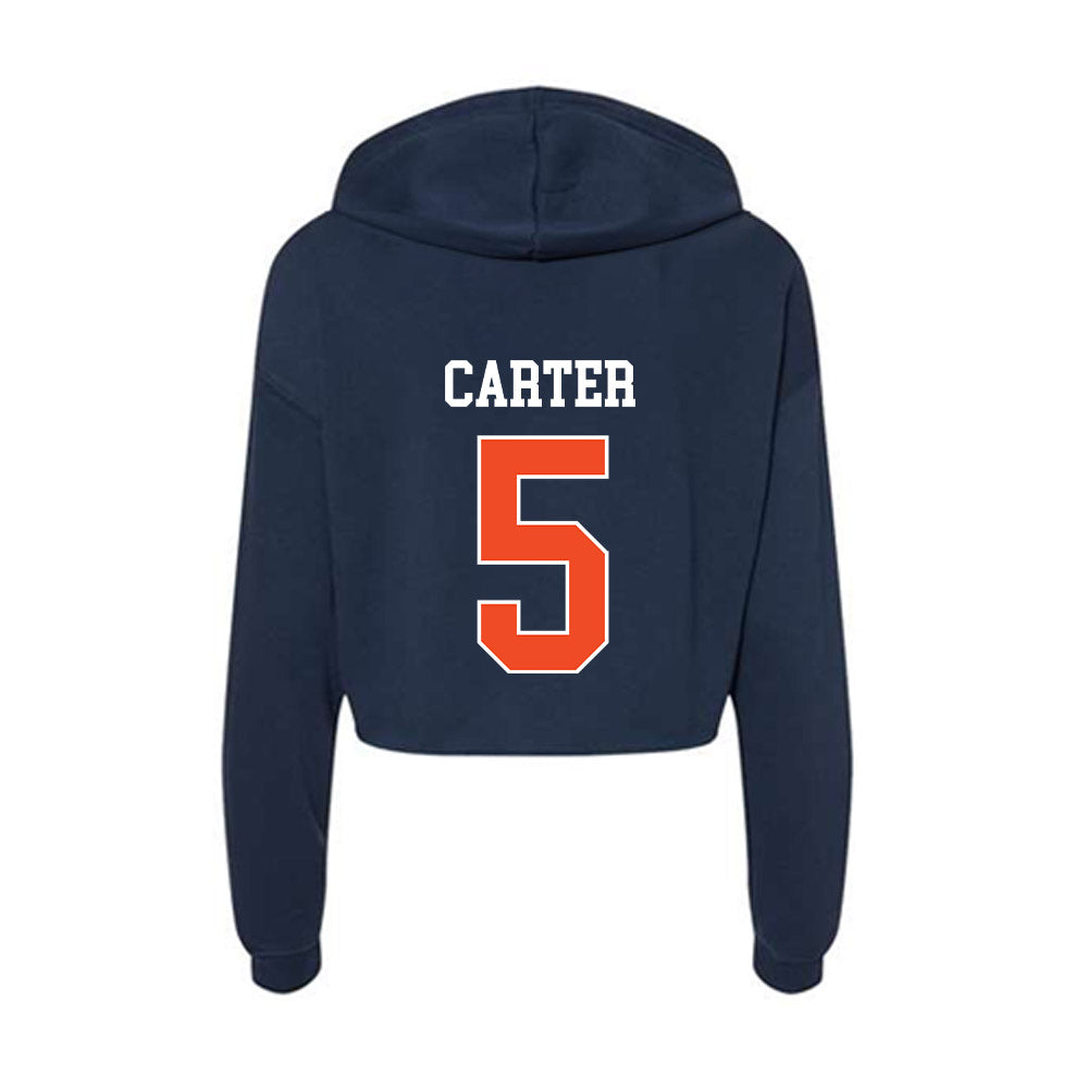 Auburn - NCAA Baseball : Bristol Carter - Classic Shersey Women's Crop Fleece Hoodie-1