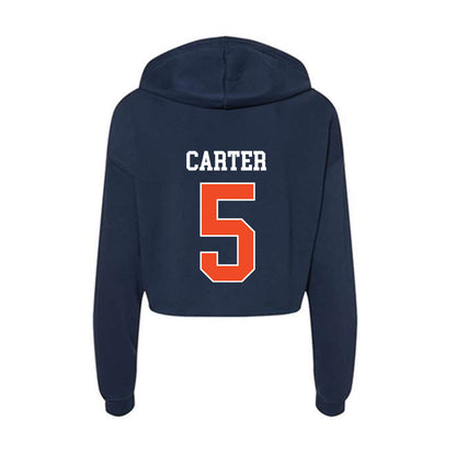 Auburn - NCAA Baseball : Bristol Carter - Classic Shersey Women's Crop Fleece Hoodie-1
