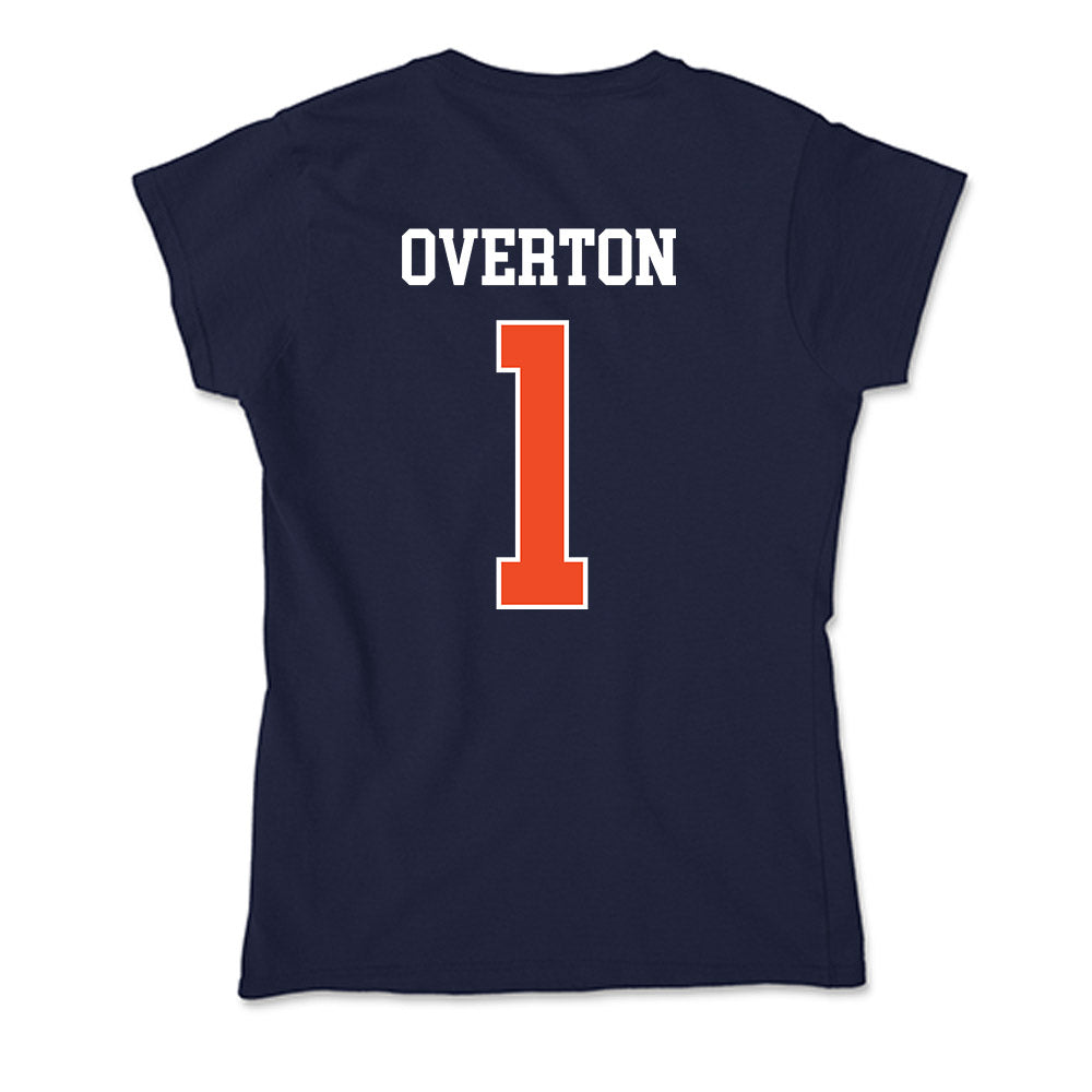 Auburn - NCAA Men's Basketball : Kevin Overton - Classic Shersey Soft Style Women’s T-Shirt-1