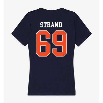 Auburn - NCAA Football : Jacob Strand - Classic Shersey Women's V-Neck T-Shirt-1