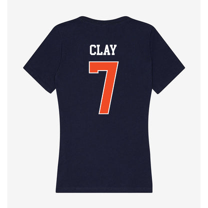 Auburn - NCAA Baseball : Todd Clay - Classic Shersey Women's V-Neck T-Shirt-1