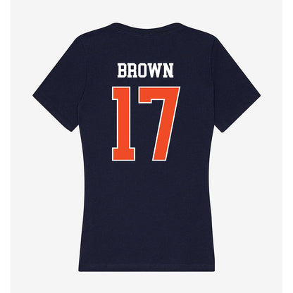 Auburn - NCAA Football : Byrum Brown - Classic Shersey Women's V-Neck T-Shirt-1