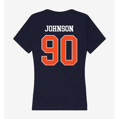 Auburn - NCAA Football : Nathan Johnson - Classic Shersey Women's V-Neck T-Shirt-1