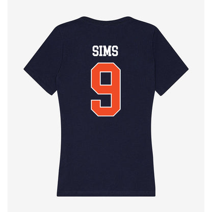 Auburn - NCAA Women's Volleyball : Symone Sims - Classic Shersey Women's V-Neck T-Shirt-1