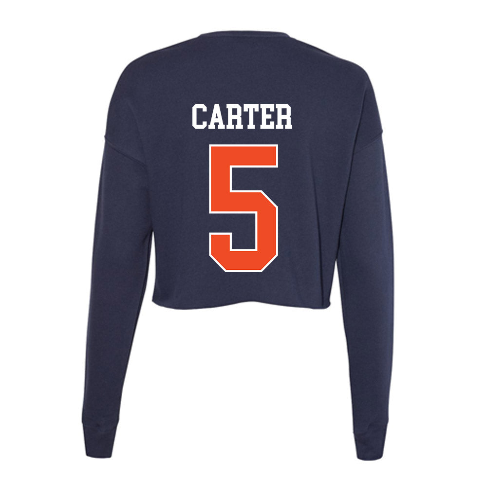 Auburn - NCAA Baseball : Bristol Carter - Classic Shersey Women's Cropped Crew Fleece-1