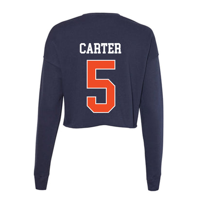 Auburn - NCAA Baseball : Bristol Carter - Classic Shersey Women's Cropped Crew Fleece-1