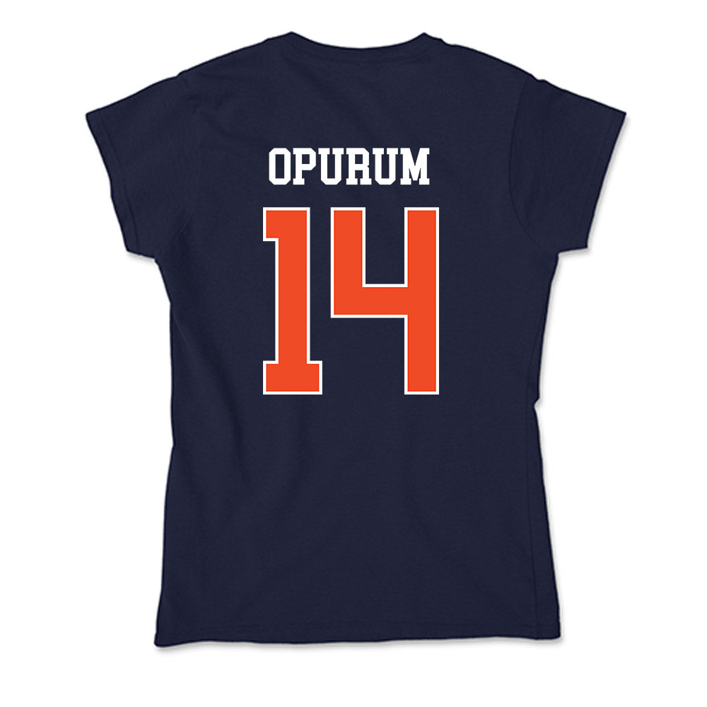 Auburn - NCAA Men's Basketball : Macdonald Opurum - Classic Shersey Soft Style Women’s T-Shirt-1