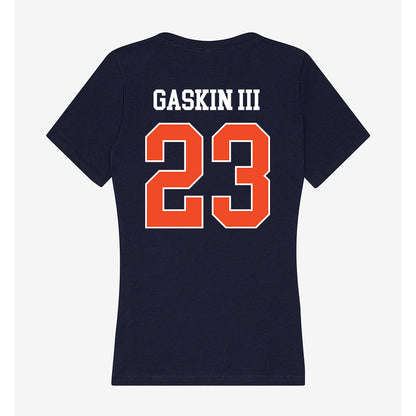 Auburn - NCAA Football : Fred Gaskin III - Classic Shersey Women's V-Neck T-Shirt-1