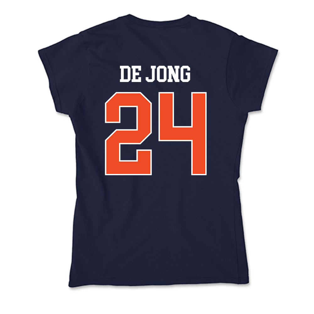 Auburn - NCAA Baseball : Justice de Jong - Classic Shersey Soft Style Women’s T-Shirt-1