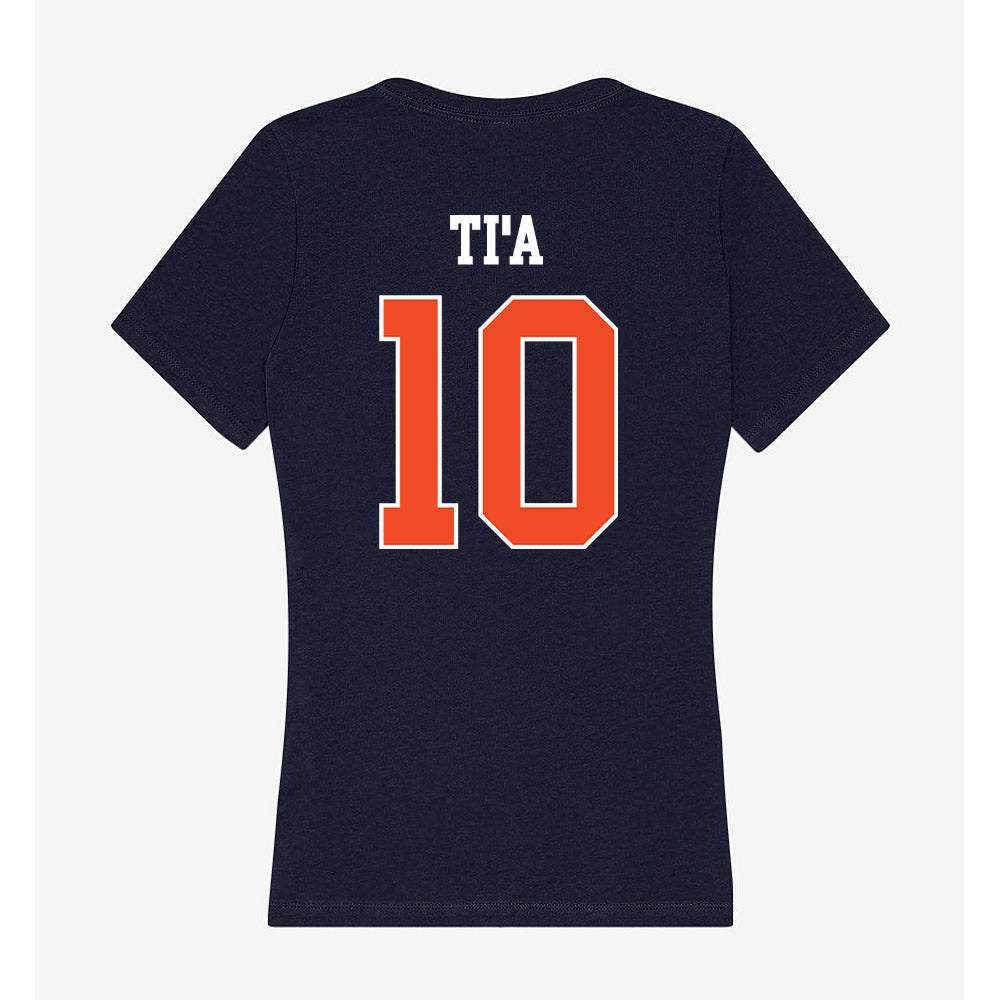 Auburn - NCAA Football : Tristan Ti'a - Classic Shersey Women's V-Neck T-Shirt-1