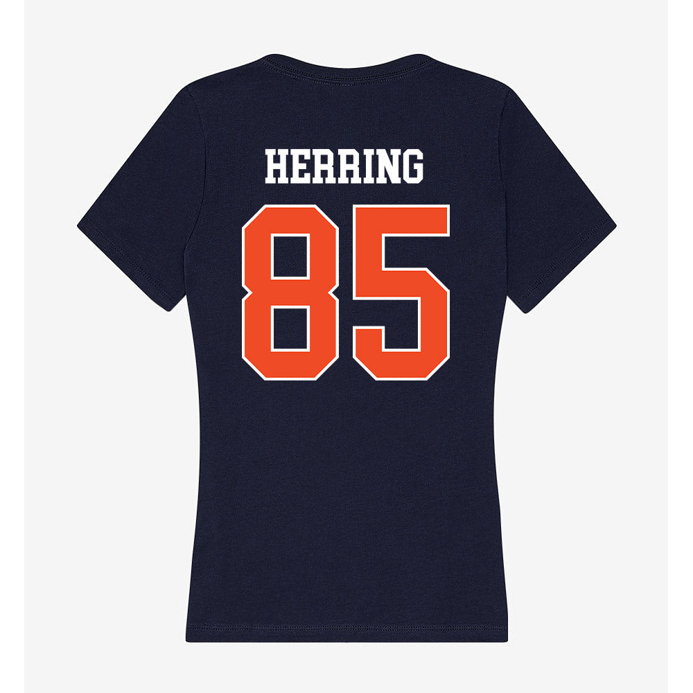 Auburn - NCAA Football : Hunter Herring - Classic Shersey Women's V-Neck T-Shirt-1