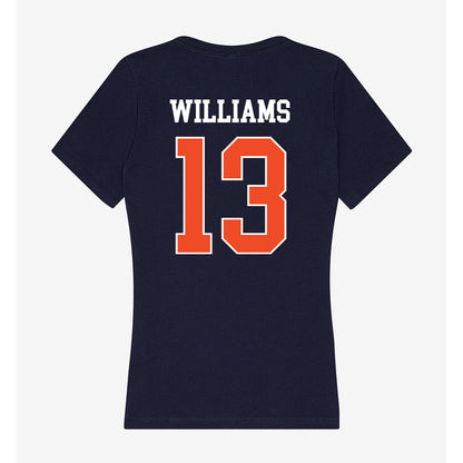 Auburn - NCAA Men's Basketball : Corey Williams - Classic Shersey Women's V-Neck T-Shirt-1
