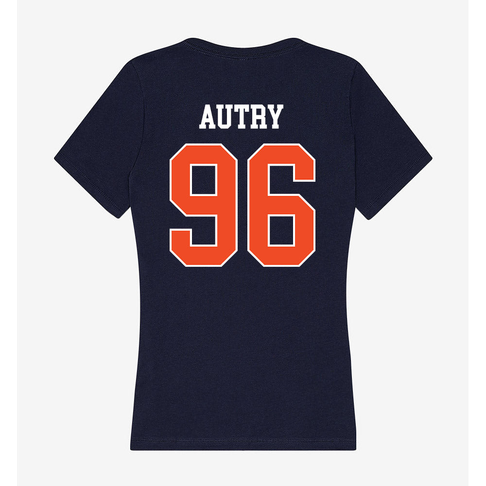 Auburn - NCAA Football : Malik Autry - Classic Shersey Women's V-Neck T-Shirt-1