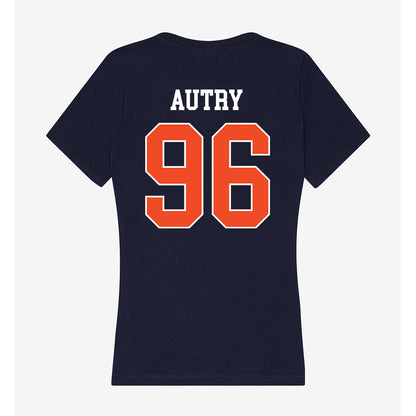 Auburn - NCAA Football : Malik Autry - Classic Shersey Women's V-Neck T-Shirt-1