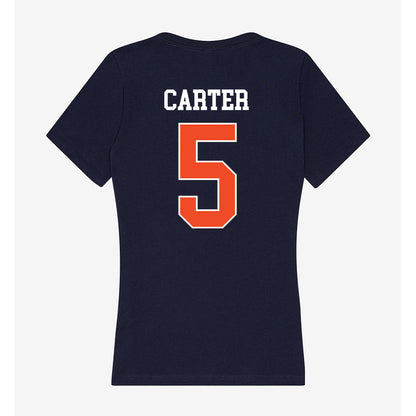 Auburn - NCAA Baseball : Bristol Carter - Classic Shersey Women's V-Neck T-Shirt-1